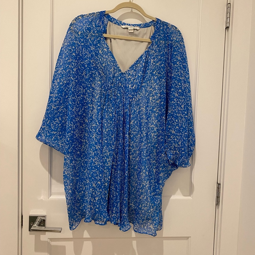 Diane vonFursterberg Fleurette print chiffon dress size 0